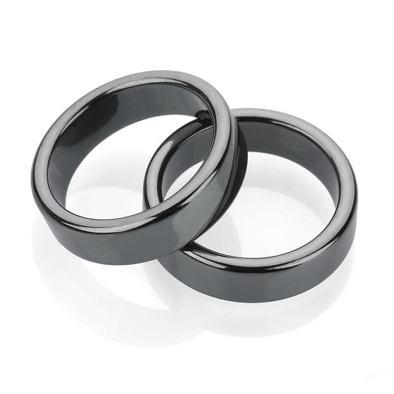 6mm Magnetic Hematite Flat Ring