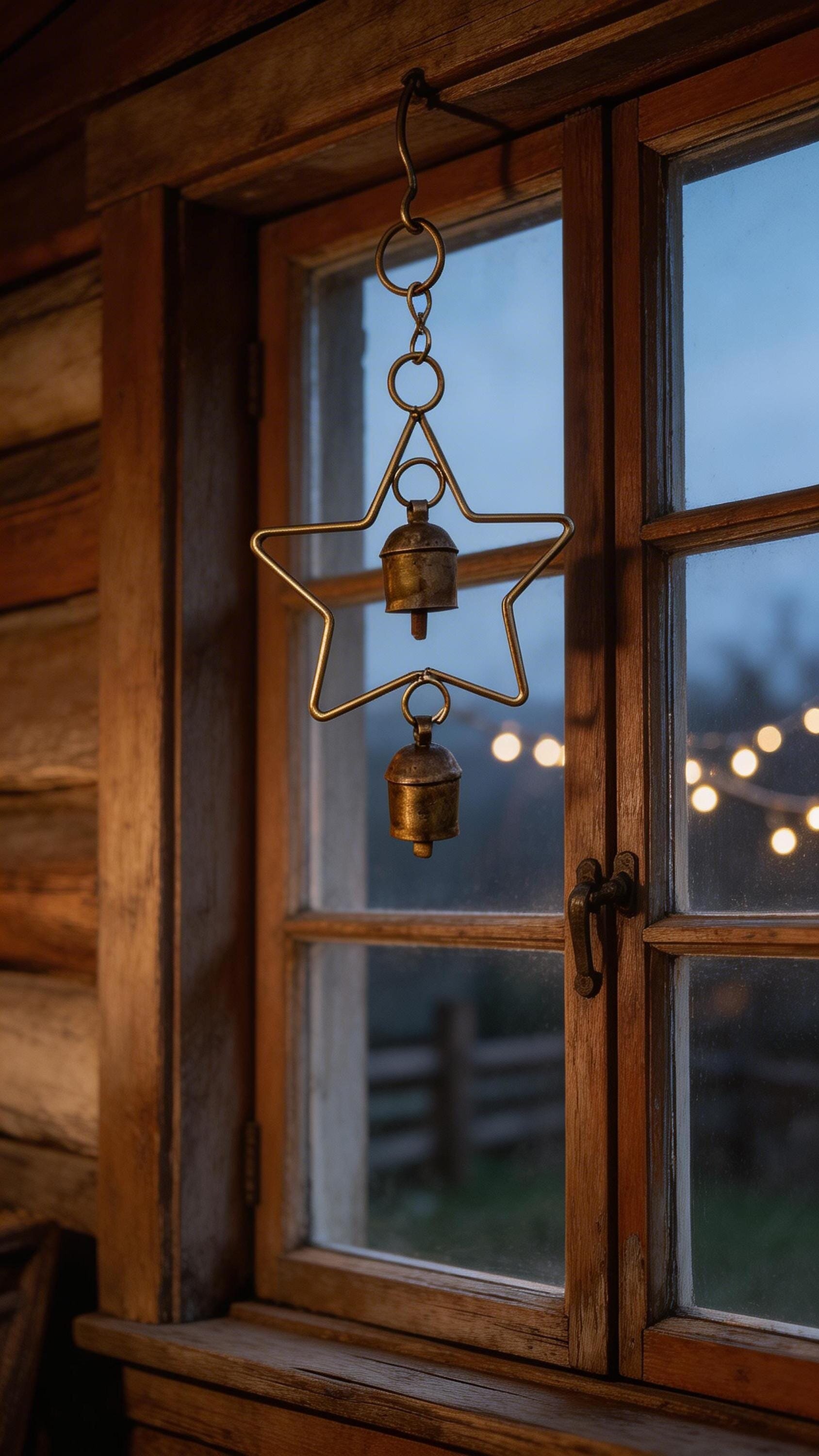 Star Bells Chime - Rustic Metal Art Garden Home Ornament