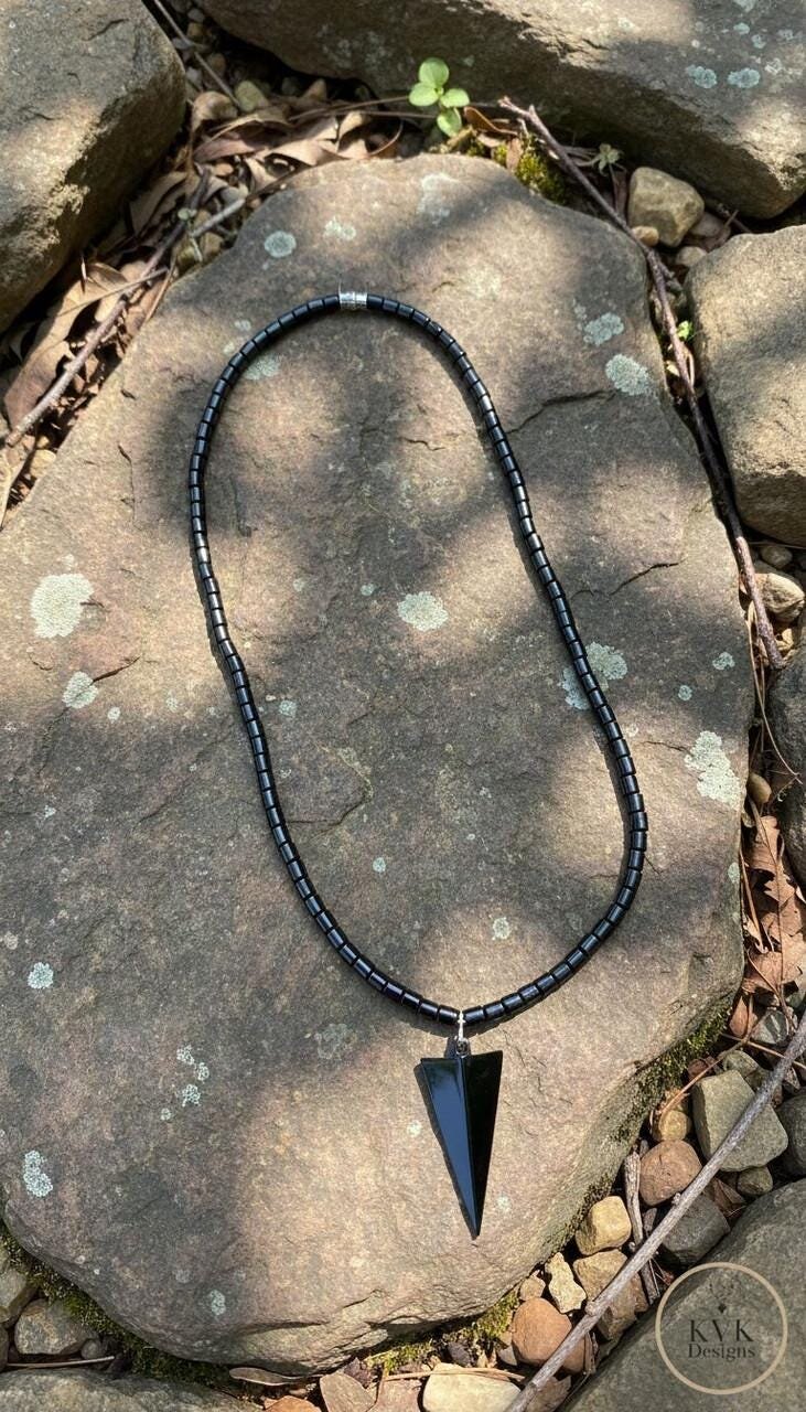 Arrowhead Hematite Necklace