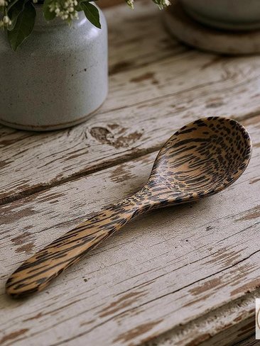 Eco-Friendly Palm Wood Coffee Scoop - Hand Carved 1 Tablespoon Spoon