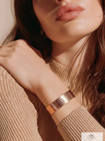 Handcrafted Hammered Copper Cuff – Handcrafted Boho Bracelet, Bohemian Jewelry