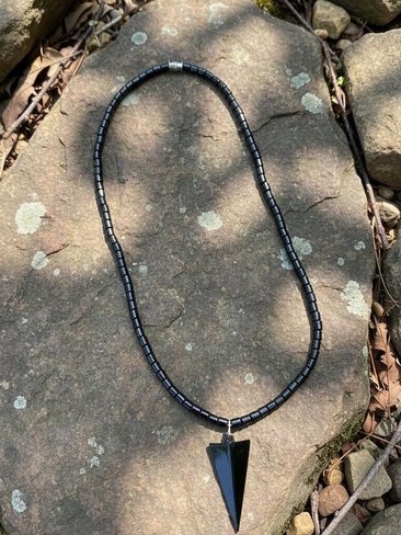 Arrowhead Hematite Necklace