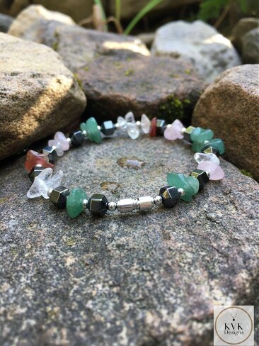 Hematite Gemstone Chip Bracelet