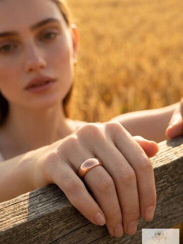 Handmade 6mm Copper Dome Band Ring, Unique Boho Style Jewelry