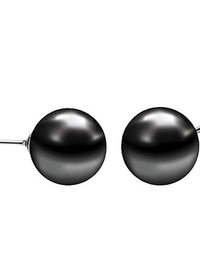 8mm Hematite Ball Stud Earrings