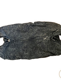 Boho Black Embroidered Hobo Bag - Oversize Hippie Shoulder Bag
