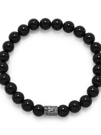 Black Onyx Bead Bracelet