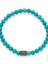 Blue Magnesite Bead Bracelet