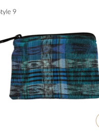 Guatemalan Corte Coin Purse - Handwoven Boho Fabric Zipper Pouch Small Makeup Bag