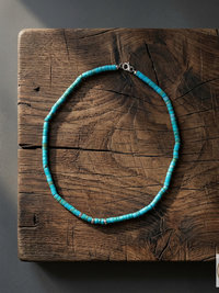 Men's Turquoise Heishi Bead Necklace