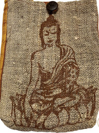 Buddha Hemp Cotton Crossbody Bag 