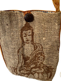 Buddha Hemp Cotton Crossbody Bag 