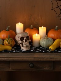 Spooky Human Skull Replica - Halloween Décor