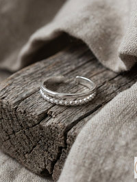 Sterling Silver Beaded Toe Ring