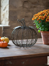 Wire Wrapped Fall Pumpkin