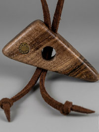 Wooden Twist Bracelet - Adjustable Suede Cord, Handcrafted Earthy Jewelry