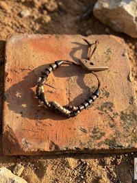 Wooden Twist Bracelet - Adjustable Suede Cord, Handcrafted Earthy Jewelry