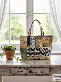 Animal and Floral Print Tote Bag