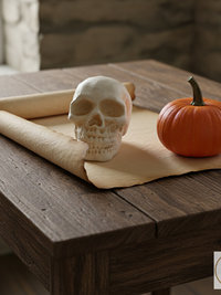 Cast Iron Human Skull Replica