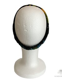 Black Tie Dye Boho Headband -  Stylish Bohemian Headwrap, Headbands for Women