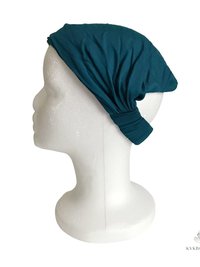 Teal Blue Boho Headband - Stylish Bohemian Headwrap, Headbands for Women
