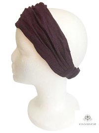 Purple Boho Headband -  Stylish Bohemian Headwrap, Headbands for Women