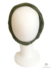 Olive Green Boho Headband -  Stylish Bohemian Headwrap, Headbands for Women