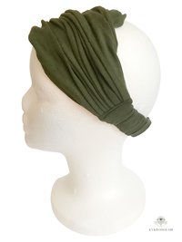Olive Green Boho Headband -  Stylish Bohemian Headwrap, Headbands for Women