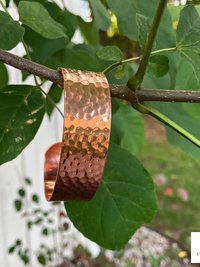 Handcrafted Hammered Copper Cuff – Handcrafted Boho Bracelet, Bohemian Jewelry