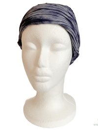 Indigo Blue Tie Dye Boho Headband - Stylish Bohemian Headwrap, Headbands for Women