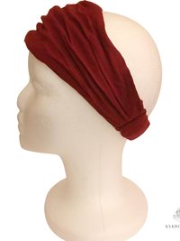 Red Boho Headband -  Stylish Bohemian Headwrap, Headbands for Women