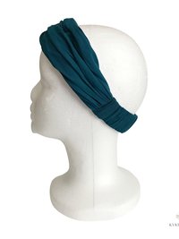 Teal Blue Boho Headband - Stylish Bohemian Headwrap, Headbands for Women