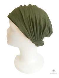 Olive Green Boho Headband -  Stylish Bohemian Headwrap, Headbands for Women
