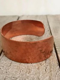 Handcrafted Hammered Copper Cuff – Handcrafted Boho Bracelet, Bohemian Jewelry