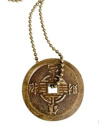 Good Luck Charm: Feng Shui Chinese Coin Pendant Necklace