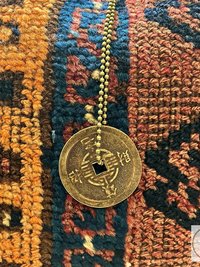 Good Luck Charm: Feng Shui Chinese Coin Pendant Necklace
