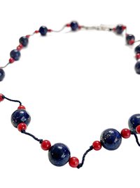 Handcrafted Nepal Beaded Necklace, Boho Gemstone Jewelry