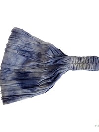 Indigo Blue Tie Dye Boho Headband - Stylish Bohemian Headwrap, Headbands for Women