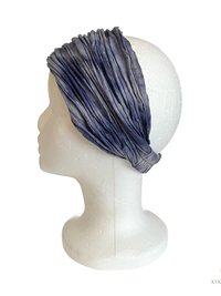 Indigo Blue Tie Dye Boho Headband - Stylish Bohemian Headwrap, Headbands for Women