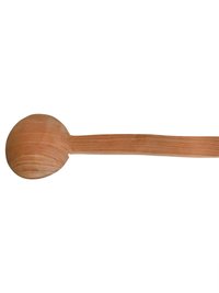 Handcrafted Olive Wood Coffee Spoon, Batik Handle, Kenyan Artisan Kitchen Utensil