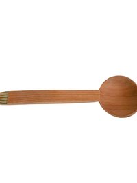 Handcrafted Olive Wood Coffee Spoon, Batik Handle, Kenyan Artisan Kitchen Utensil