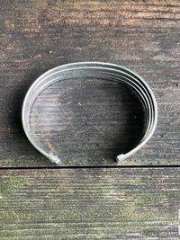 Handcrafted Alpaca Silver Cuff Bracelet: Boho Artisan Jewelry