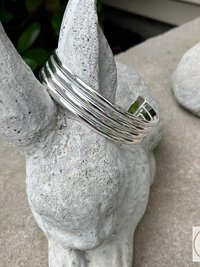 Handcrafted Alpaca Silver Cuff Bracelet: Boho Artisan Jewelry
