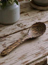 Eco-Friendly Palm Wood Coffee Scoop - Hand Carved 1 Tablespoon Spoon