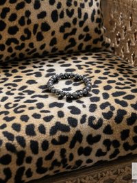 Hematite Beaded Bracelet - Natural Gemstone Jewelry - Stylish Stretch Bracelet