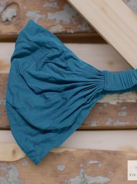 Teal Blue Boho Headband - Stylish Bohemian Headwrap, Headbands for Women