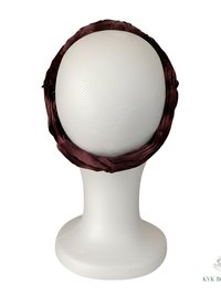 Maroon Tie Dye Boho Headband - Stylish Bohemian Headwrap, Headbands for Women