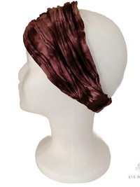 Maroon Tie Dye Boho Headband - Stylish Bohemian Headwrap, Headbands for Women