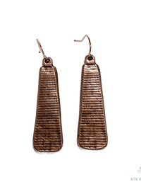 Handcrafted Antique Copper Tribal Earrings - Boho Ethnic Dangles