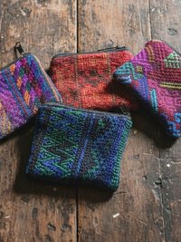 Small Guatemalan Huipil Coin Purse - Colorful and Unique Accessory